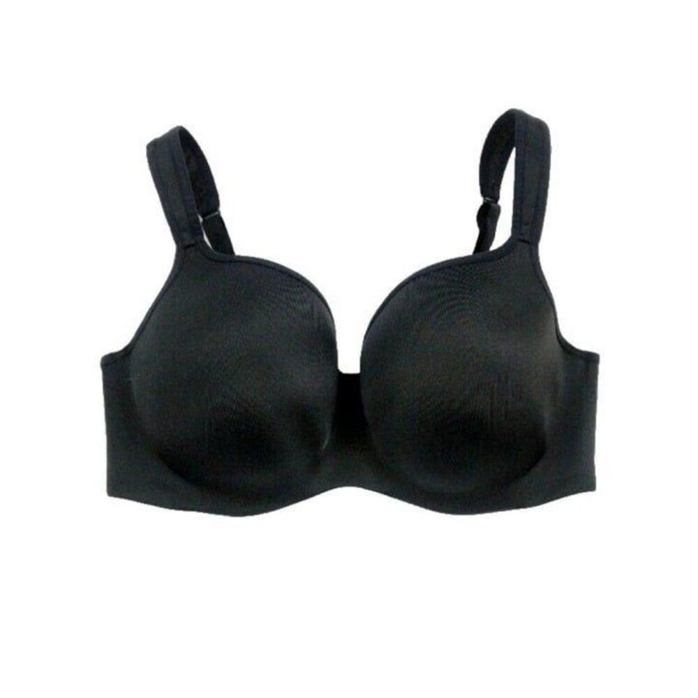 Cacique Bra Plus Size 44DD Bra Smooth Balconette U/W Black Lane Bryant